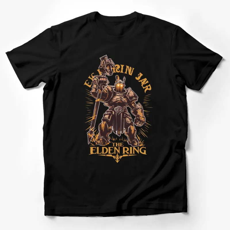 Elden Ring T-Shirt, Knight Artwork, Video Game Inspired Tee, Unique Gaming Shirt Male T-Shirt