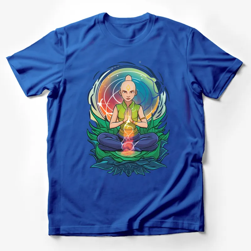 Avatar Inspired Meditation Chakra T-Shirt, Spiritual Yoga Graphic Tee, Unisex Apparel Male T-Shirt