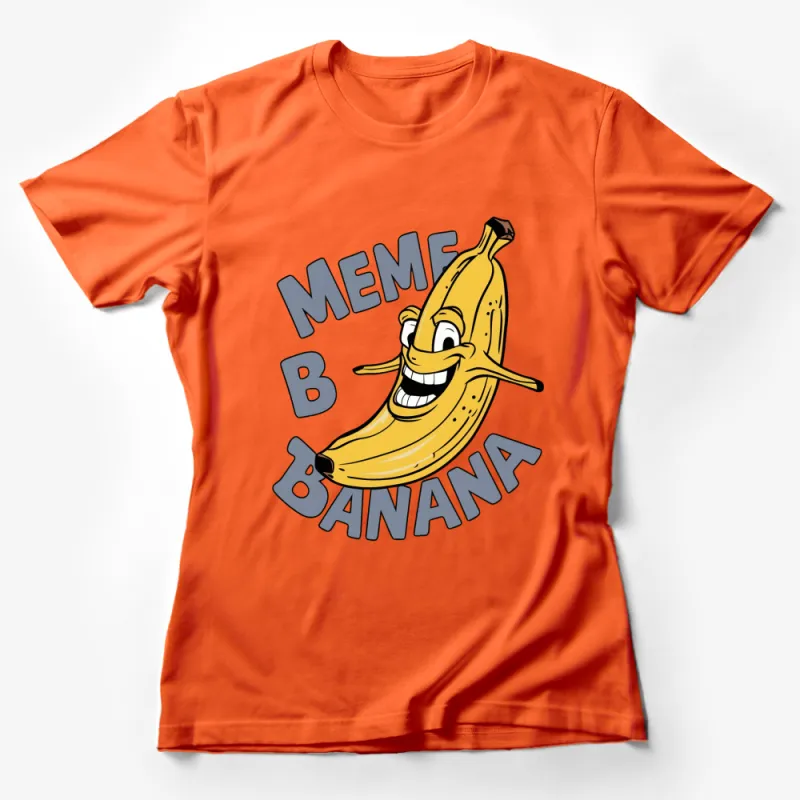 Funny Banana Meme T-Shirt, Cool Yellow Banana Graphic Tee, Unisex Casual Shirt Female T-Shirt