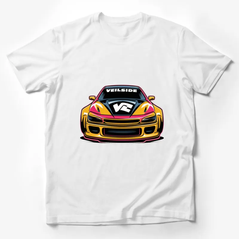 Veilside Sports Car Graphic T-Shirt, Colorful Race Car Design, Unisex Tee, Automotive Enthusiast Apparel Male T-Shirt