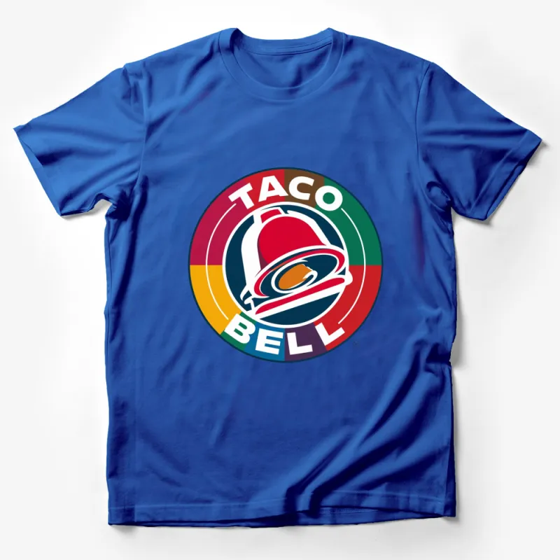 Taco Bell Logo T-Shirt, Colorful Fast Food Restaurant Graphic Tee, Casual Streetwear, Unisex Clothing Gift Male T-Shirt