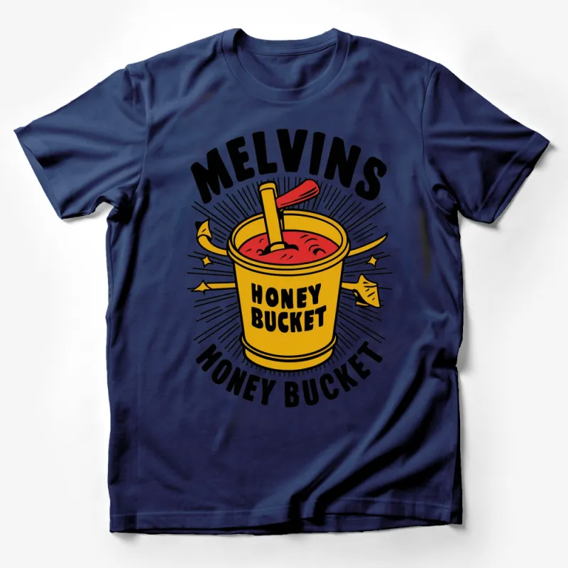 Melvins Honey Bucket Vintage Style T-Shirt, Retro Graphic Tee, Rock Band Inspired Apparel Male T-Shirt