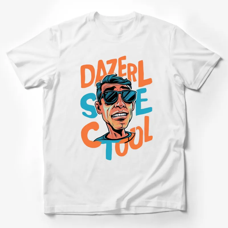 Dazerl So Cool Retro Comic Style T-Shirt, Bold Colorful Graphic Tee, Vintage Pop Art Inspired Shirt Male T-Shirt