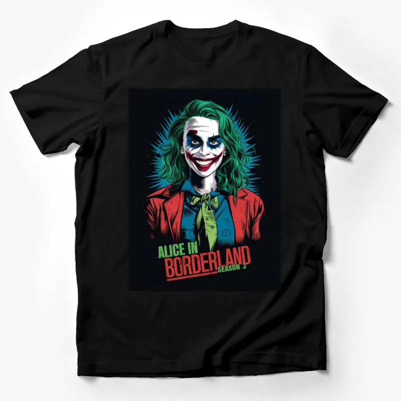 Alice in Borderland Season 3 Joker Inspired Graphic T-Shirt, Cool Comic Art Tee, Unisex Male T-Shirt