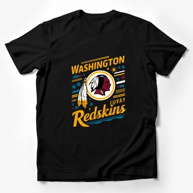 Vintage Washington Redskins T-Shirt, Retro Football Fan Apparel, Unisex Graphic Tee, Sports Memorabilia, Collectible Shirt Male T-Shirt