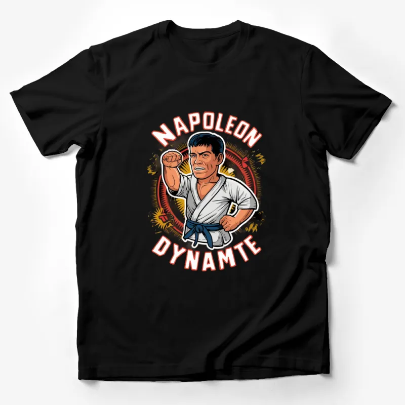 Napoleon Dynamite Karate Pose Retro Graphic T-Shirt, Vintage Style Movie Fan Tee Male T-Shirt