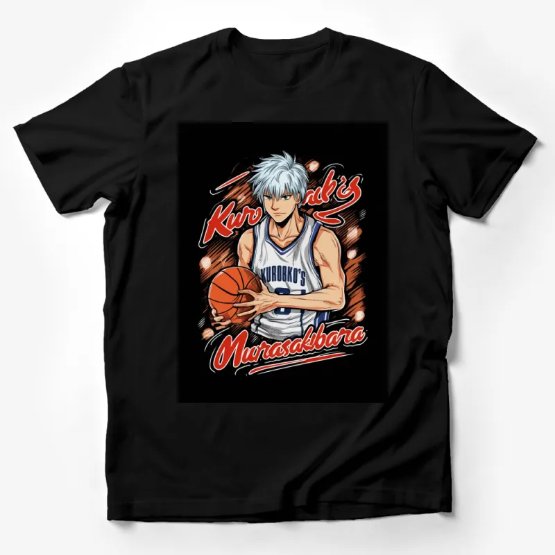 Anime Basketball Player T-Shirt, Kuroko's Murasakibara Graphic Tee, Cool Sports Fan Apparel Male T-Shirt