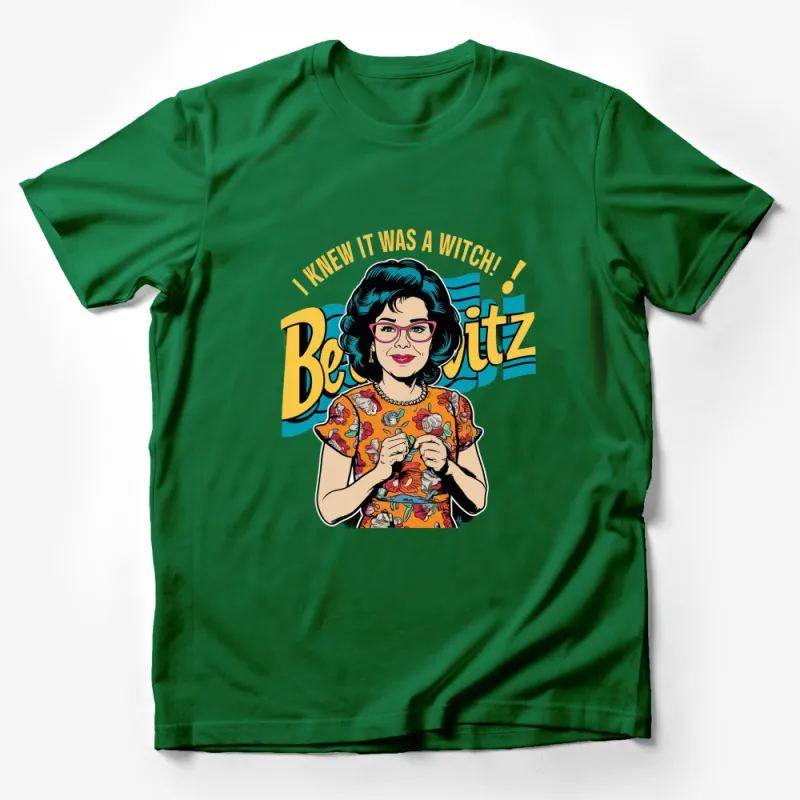 Retro Witch Quote T-Shirt I Knew It Was a Witch, Bewitz Vintage Style Tee Male T-Shirt