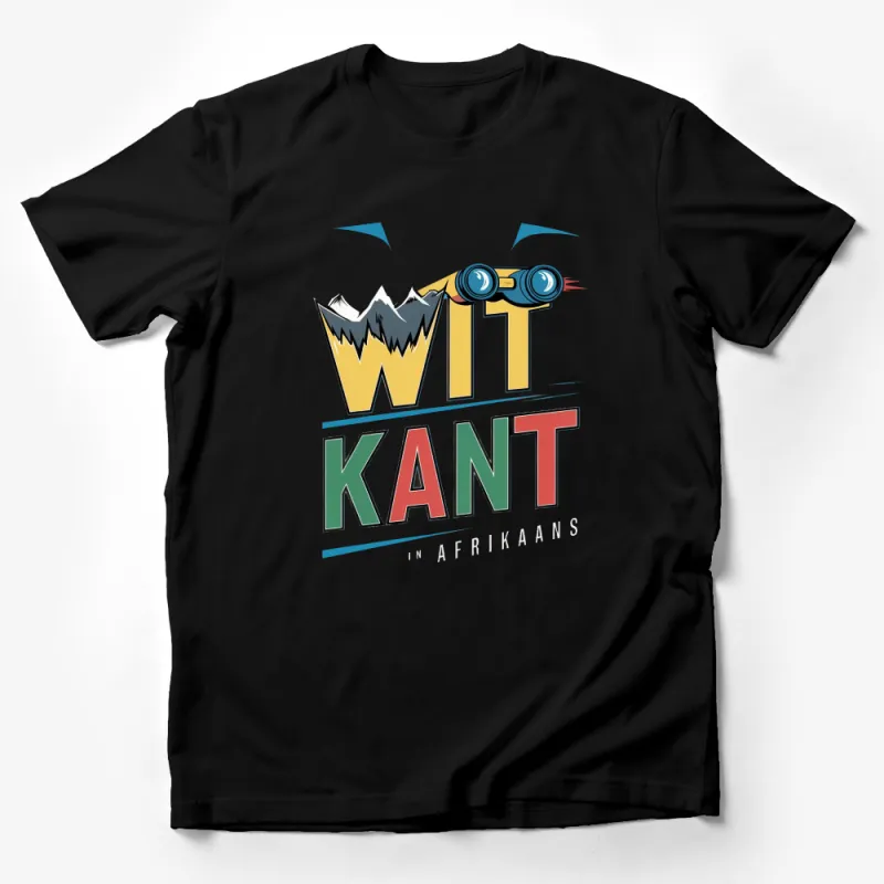 Wit Kant Afrikaans Mountain Graphic T-Shirt, Modern Design Tee, Unique South African Style Male T-Shirt