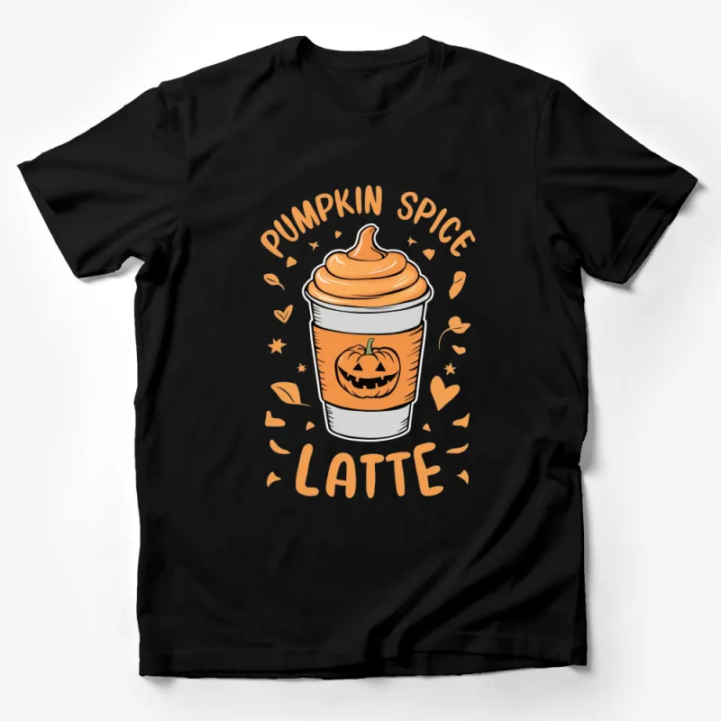 Pumpkin Spice Latte T-Shirt, Fall Season Coffee Lover Graphic Tee, Autumn Vibes Casual Wear Male T-Shirt