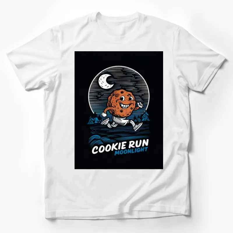 Cookie Run Moonlight T-Shirt, Funny Cartoon Cookie Graphic Tee, Unisex Adult Clothing Male T-Shirt