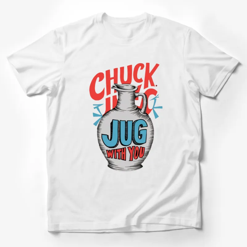 Chuck Jug With You Vintage Pottery Graphic Tee, Retro Style T-Shirt, Unique Pottery Lover Gift Male T-Shirt