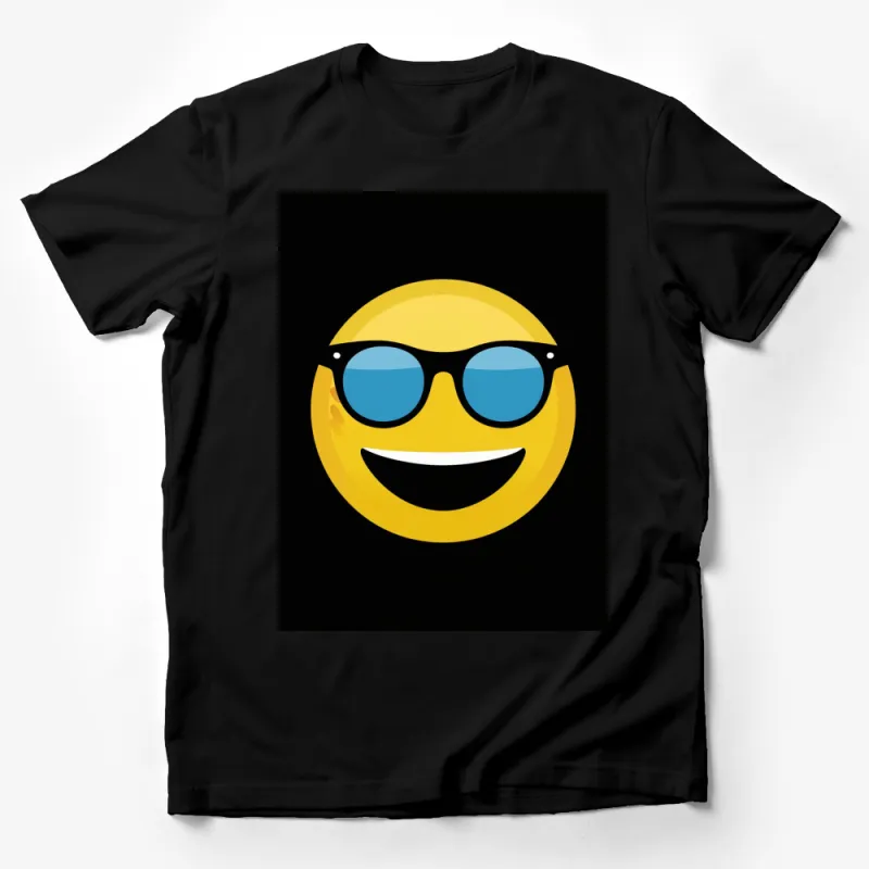 Cool Smiley Face with Sunglasses T-Shirt, Funny Emoji Tee, Unisex Graphic Shirt, Gift for Friends Male T-Shirt