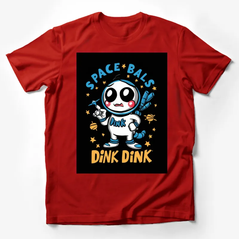 Space Balls Cartoon Astronaut T-Shirt, Funny Space Theme Tee, Dink Dink Character Shirt, Unisex Tee for All Ages Male T-Shirt