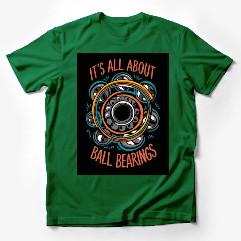 Cool Ball Bearings Design T-Shirt - Perfect for Mechanics and Engineers - Unisex Tee Male T-Shirt