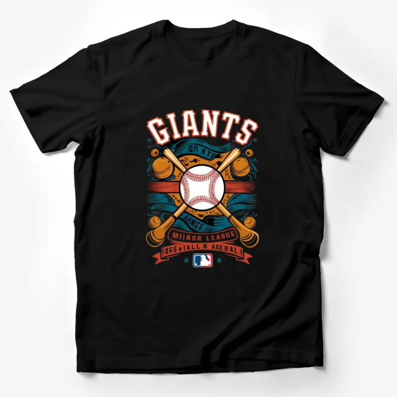 Vintage Baseball T-Shirt, Giants Minor League Graphic Tee, Sports Fan Gift, Unisex Apparel Male T-Shirt