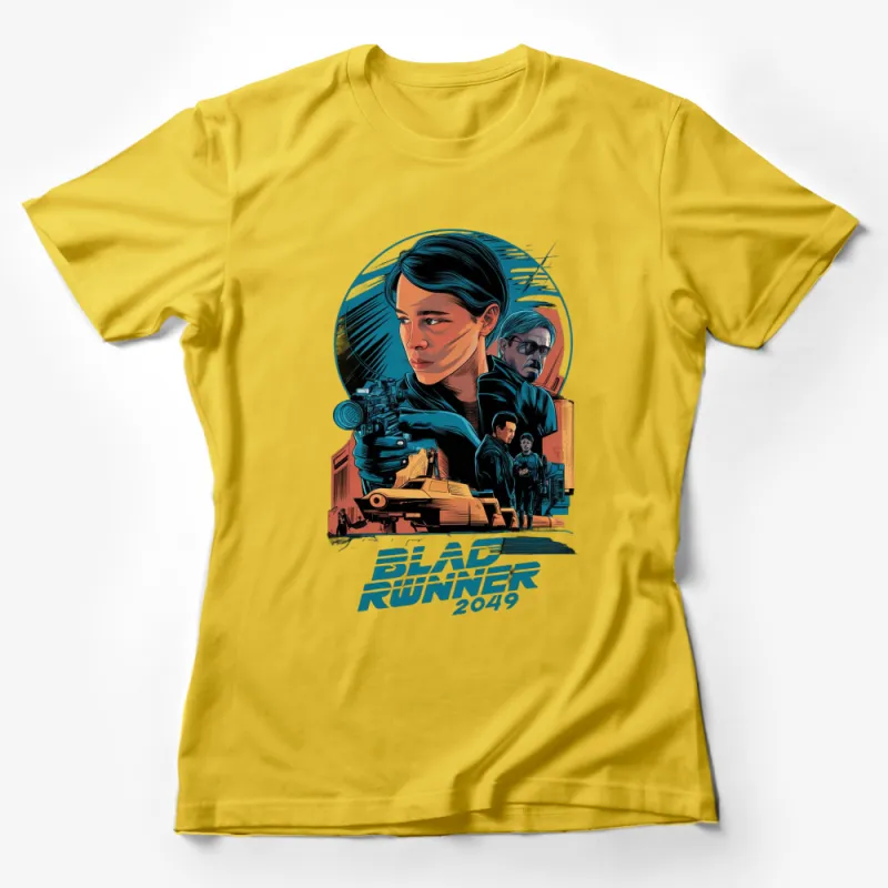 Blade Runner 2049 Inspired T-Shirt, Vintage Sci-Fi Movie Graphic Tee, Unisex Clothing, Unique Film Fan Gift Female T-Shirt