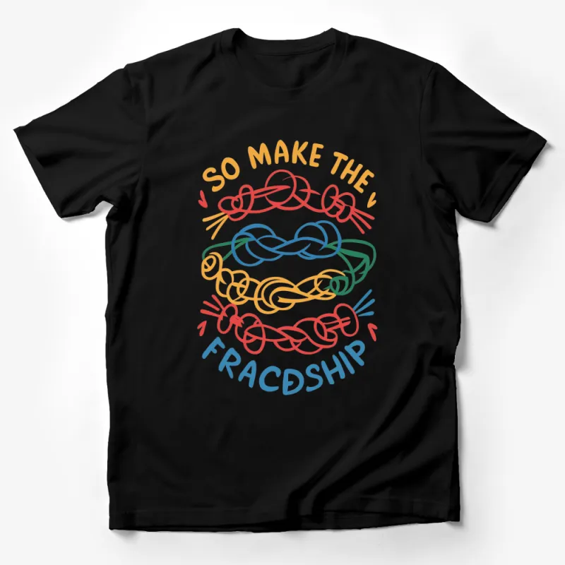 Colorful Knots Graphic T-Shirt So Make The FRACDSHIP Unique Design Tee Male T-Shirt