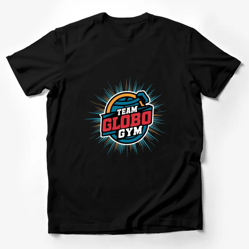 Team Globo Gym Logo T-Shirt, Retro Styled Athletic Tee, Vintage Sports Fan Apparel Male T-Shirt