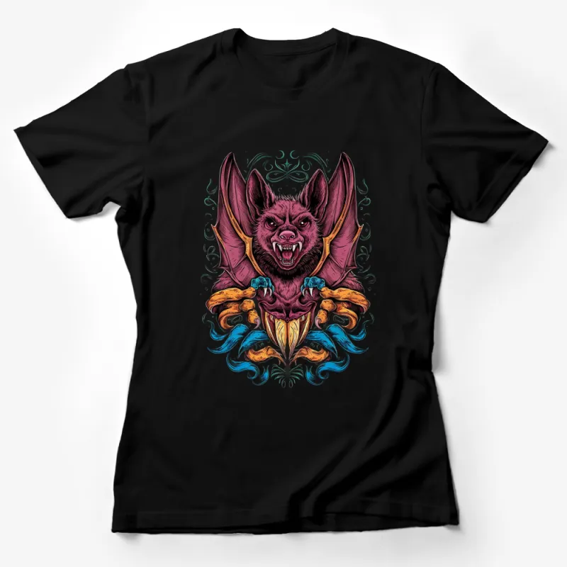 Fantasy Bat T-Shirt, Mystical Creature Graphic Tee, Men's Women's Unisex Shirt, Unique Animal Design Top, Gift Idea Female T-Shirt