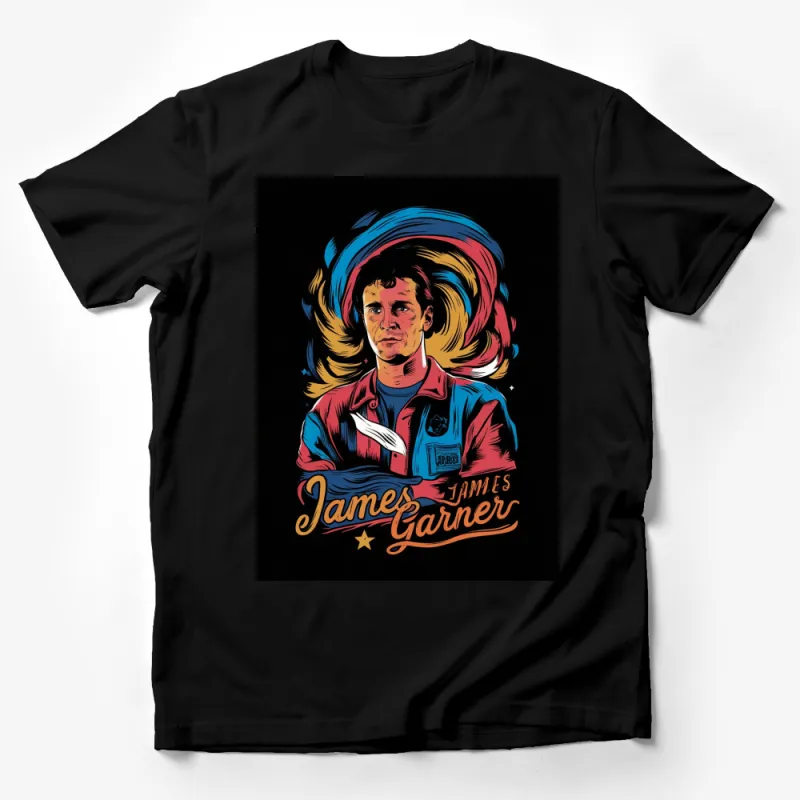 Vintage James Garner Inspired Graphic T-Shirt, Retro Pop Culture Tee, Unique Portrait Shirt Design Male T-Shirt