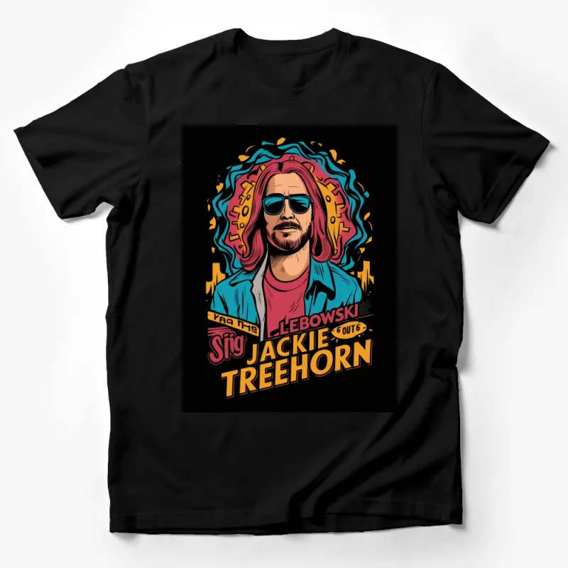 Vintage Lebowski T-Shirt, 90s Retro Graphic Tee, Jackie Treehorn Film Design Male T-Shirt