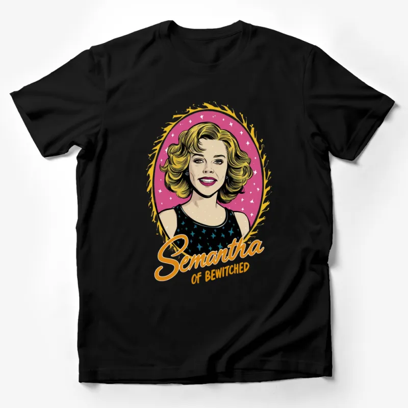 Vintage Style Samantha of Bewitched T-Shirt, Retro TV Show Graphic Tee, Nostalgic Pop Culture Apparel Male T-Shirt