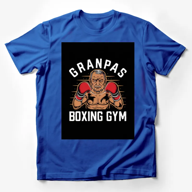 Grandpa's Boxing Gym Vintage Style T-Shirt, Cool Retro Boxer Grandfather Gift Male T-Shirt