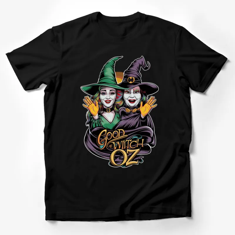 Good Witch of Oz T-Shirt, Magical Witch and Wizard Inspired Tee, Colorful Halloween Graphic Shirt, Unique Fantasy Gift Male T-Shirt