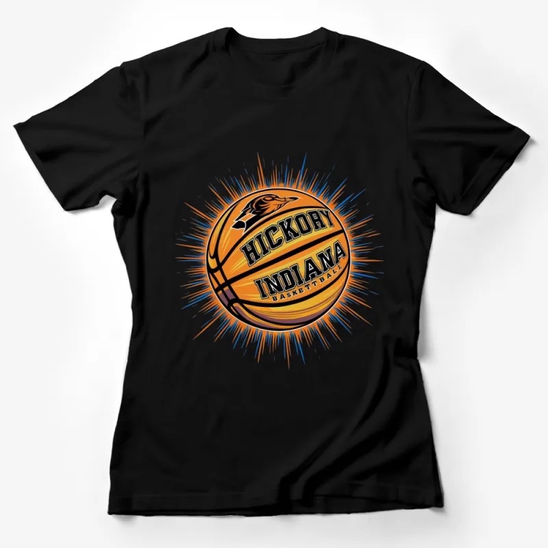 Hickory Indiana Basketball T-Shirt, Vintage Sports Tee, Unisex Basketball Fan Apparel Female T-Shirt