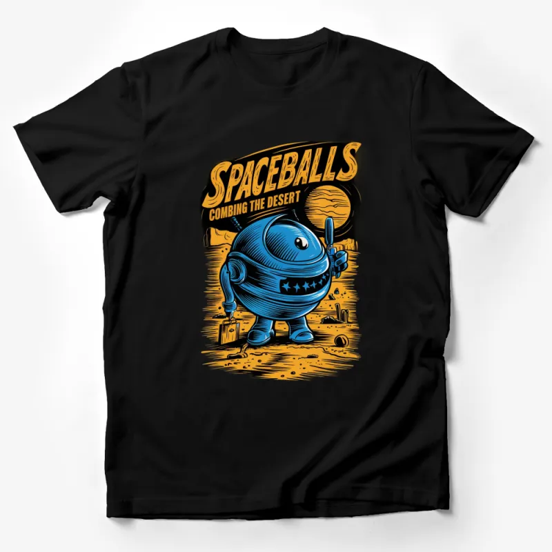 Spaceballs T-Shirt, Combing The Desert Graphic Tee, Funny Sci-Fi Movie Parody Shirt Male T-Shirt