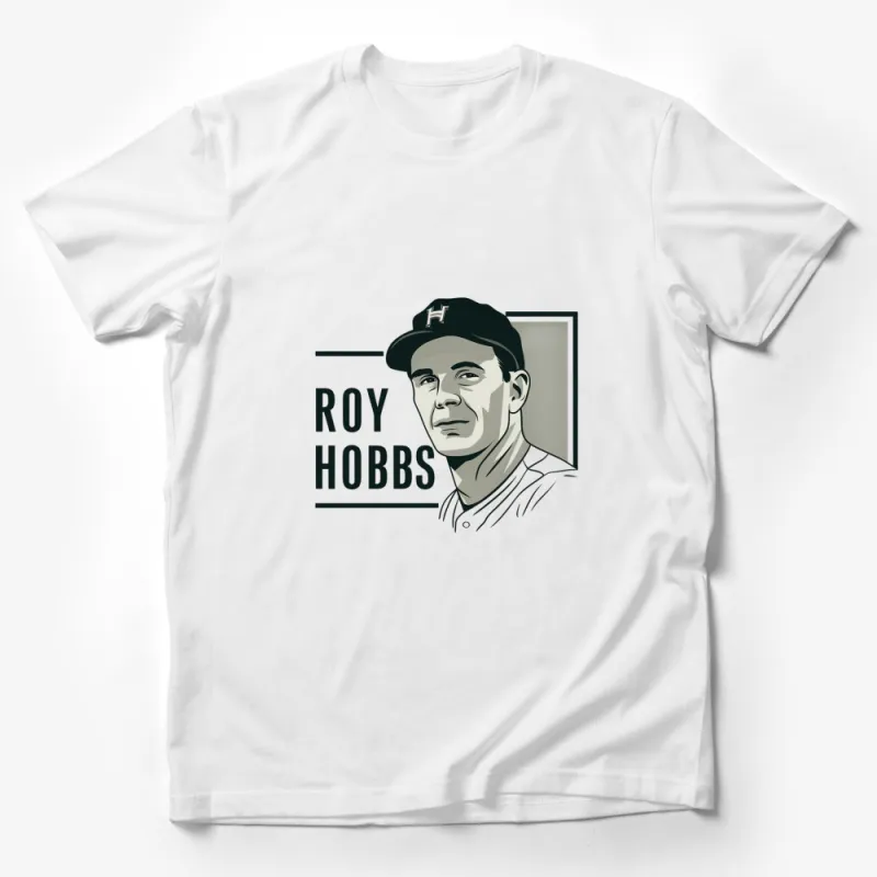 Vintage Roy Hobbs Baseball T-Shirt, Retro Sports Graphic Tee, Classic Movie Inspired, Cool Casual Wear Male T-Shirt