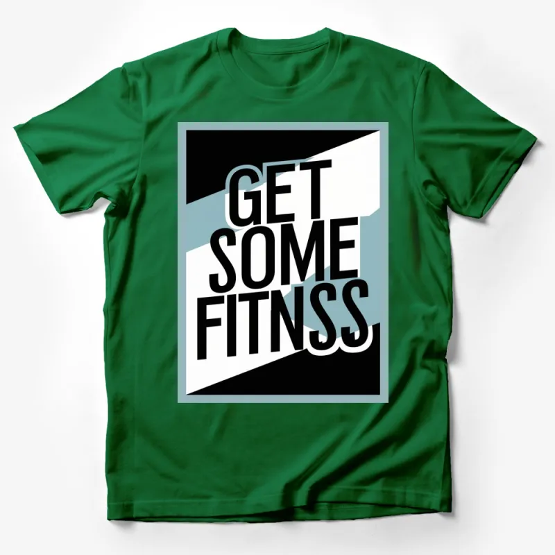 Get Some Fitness Motivational Quote T-Shirt, Graphic Tee for Gym Lovers, Unisex Apparel Male T-Shirt