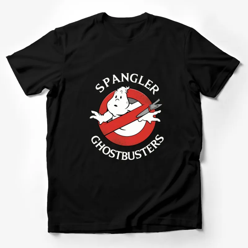 Ghostbusters Spangler Logo Classic Red and White T-Shirt, Vintage Movie Fan Apparel Male T-Shirt