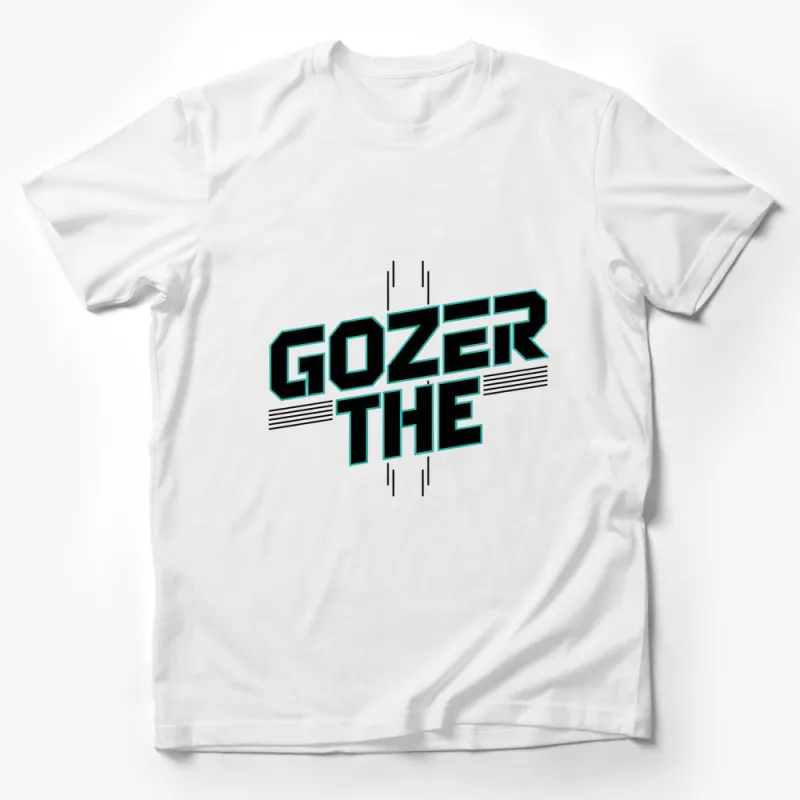 Retro Gozer The Graphic T-Shirt, Vintage Style Teal Text, Unisex Tee Male T-Shirt