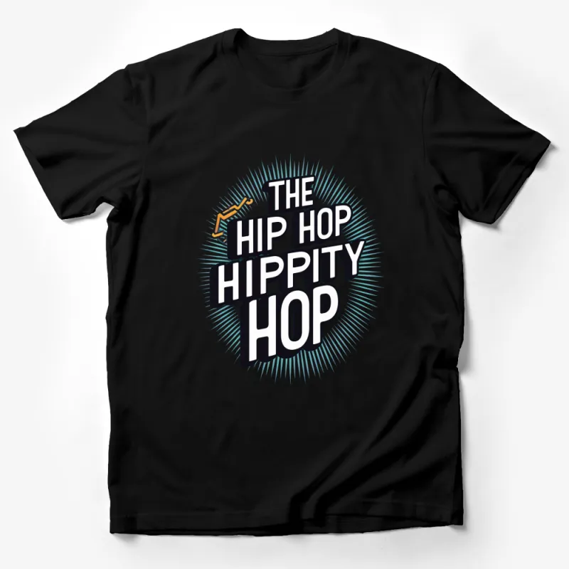 The Hip Hop Hippity Hop Graphic T-Shirt, Vintage Inspired Rap Tee, Music Lover Gift Male T-Shirt