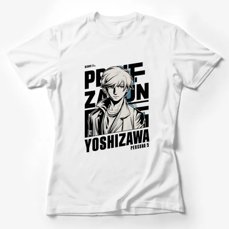 Persona 5 Yoshizawa T-Shirt, Anime Character Tee, Trendy Video Game Apparel, Unique Graphic Design Shirt Female T-Shirt