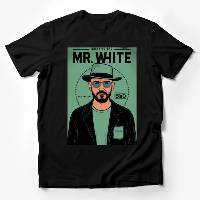 Breaking Bad Inspired Mr. White Graphic T-Shirt, Cool Pop Culture TV Show Tee, Unique Men's Fashion Male T-Shirt