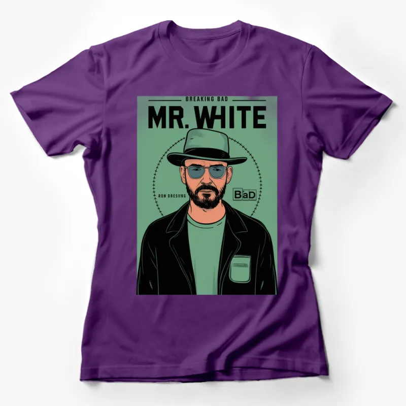 Breaking Bad Inspired Mr. White Graphic T-Shirt, Cool Pop Culture TV Show Tee, Unique Men's Fashion Female T-Shirt