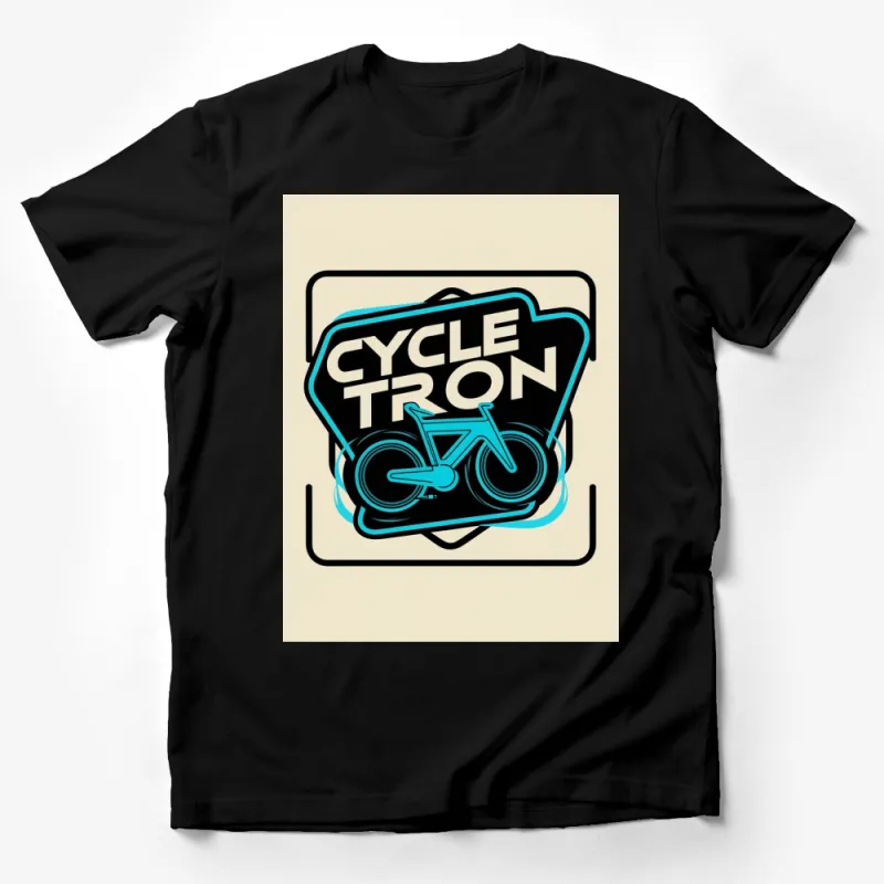 Unique Cycle Tron Graphic T-Shirt, Vintage Bike Print, Retro Cycling Enthusiast Tee, Cool Bicycle Gift Male T-Shirt