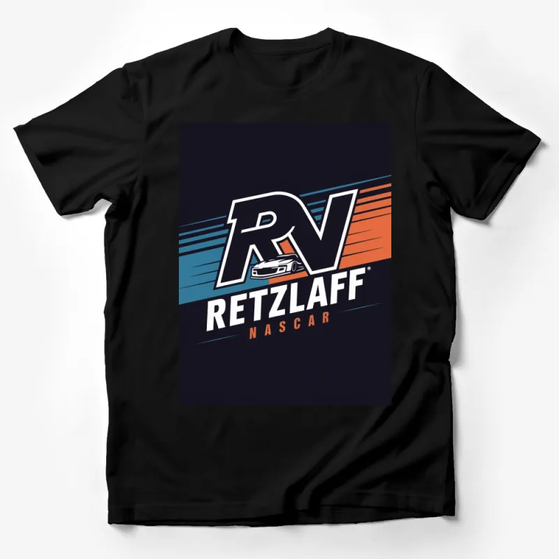 Retro NASCAR Inspired T-Shirt, Retzlaff Graphic Tee, Men's Racing Apparel, Sporty Classic Car Design Male T-Shirt