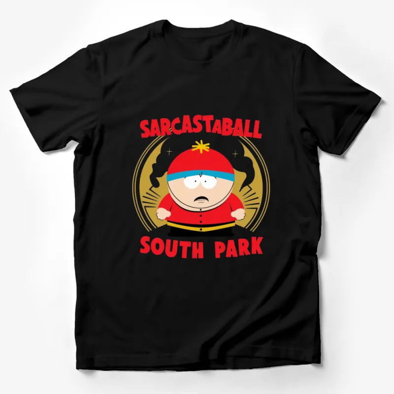 South Park Sarcastaball Fan T-Shirt, Cartoon Character Graphic Tee, Casual Wear Male T-Shirt