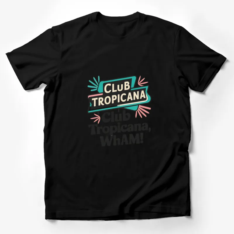 Club Tropicana Wham Inspired Retro T-Shirt, Vintage Style Graphic Tee, Unisex Fashion Male T-Shirt