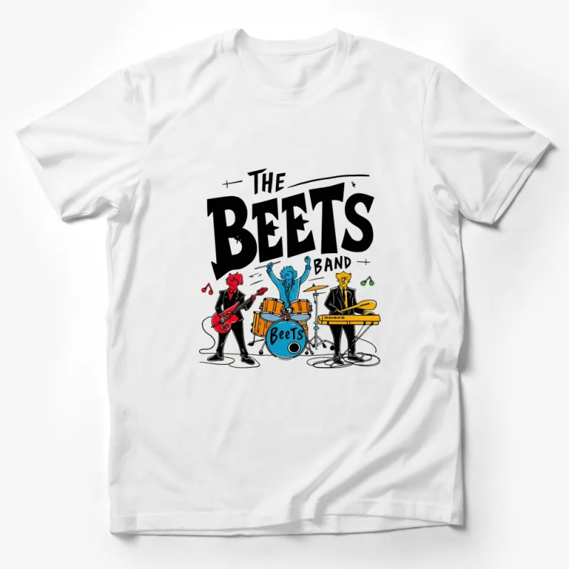 Retro Cartoon Band T-Shirt, The Beets Band Tee, Vintage Style Music Shirt, Unisex Graphic Tee Male T-Shirt