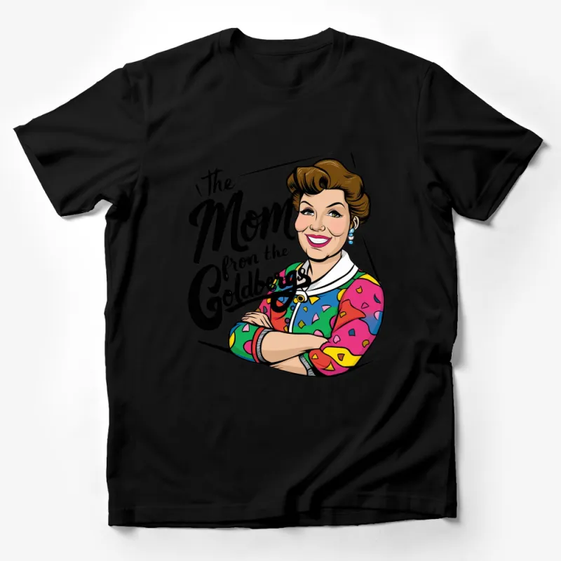 The Goldbergs TV Show T-Shirt, Funny Retro Sitcom Mom Graphic Tee, Colorful Pop Culture Apparel Male T-Shirt