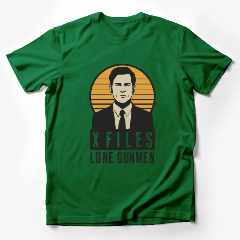 X-Files Lone Gunmen Inspired Graphic Tee, Vintage Style Sci-Fi Fan T-Shirt, Unisex Television Show Apparel Male T-Shirt