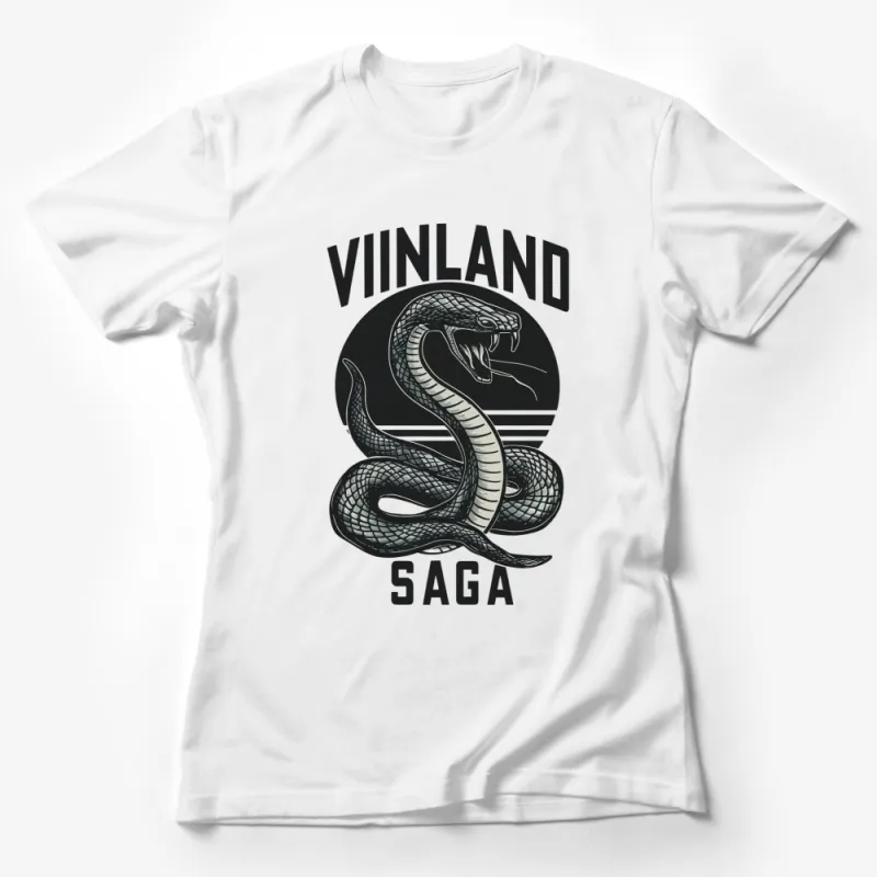 Vinland Saga Snake Graphic T-Shirt, Unisex Vintage Style Tee, Norse Mythology Inspired Apparel Female T-Shirt