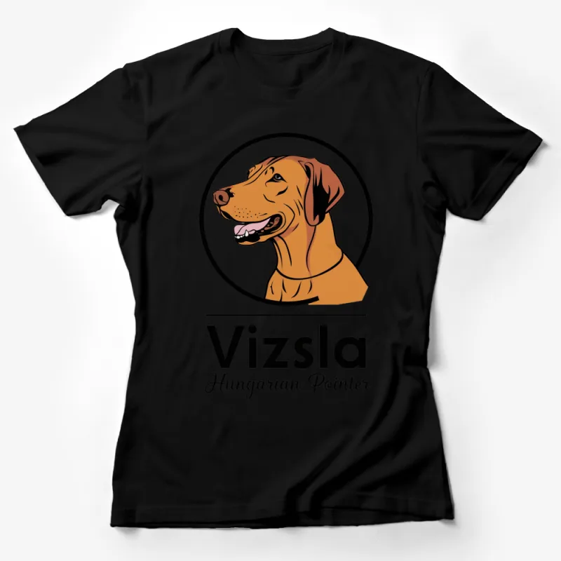 Vizsla Hungarian Pointer Dog T-Shirt, Vintage Style Dog Lover Gift, Unisex Graphic Tee Female T-Shirt