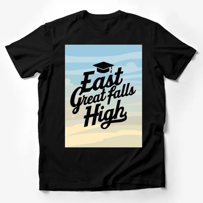 East Great Falls High Graduation T-Shirt, Vintage Inspired Graphic Tee, Custom College Style Shirt Male T-Shirt