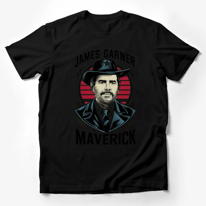 Vintage Maverick James Garner Tribute T-Shirt, Classic TV Show Graphic Tee, Unique Old Western Style Shirt Gift Male T-Shirt